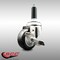 Service Caster 3 Inch 316SS Black Polyurethane Swivel 7/8 Inch Expanding Stem Caster Brake SCC-SS316EX20S314-PPUB-BLK-TLB-78 - alternate 4